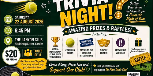 The Pines Tennis Club Trivia Night