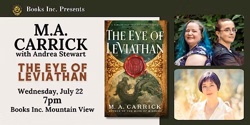 M.A. CARRICK at Books Inc. Mountain View
