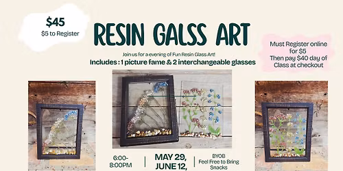 Resin Gals Glass Art Night