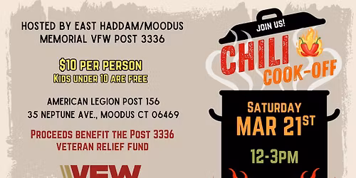 2nd Annual Chili Cook-off Fundraiser