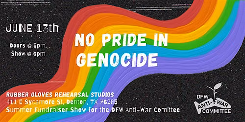 No Pride in Genocide Concert Fundraiser