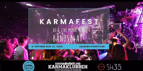 AALBORG • Karmaklubben  •  Dansefest med Båndsalat // Lørdag 11. Oktober . 