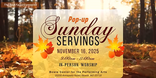 Pop-up Sunday Servings