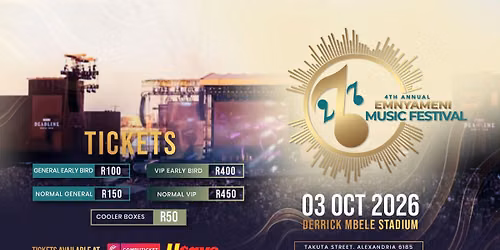 4th ANNUAL EMNYAMENI MUSIC FESTIVAL