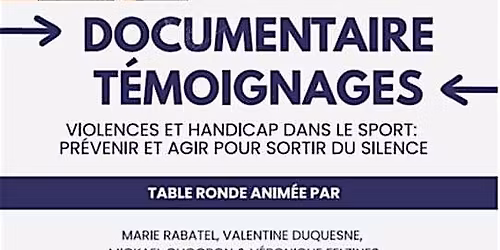 La DRAJES IDF  organise Violence et handicap
