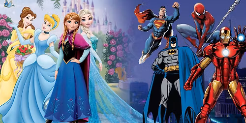 PRINCESS AND SUPERHERO DISCO LUNCH