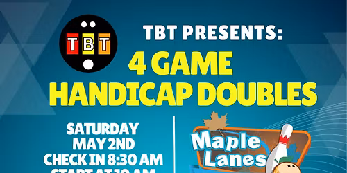 TBT 4 Game Handicap Doubles