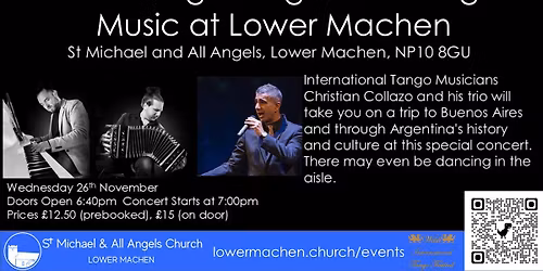 An Evening of Argentine Tango Music at Lower Machen