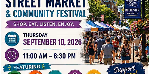 2026 Rochester Summer Street Market & Community Festival