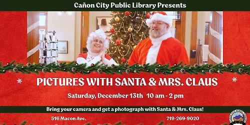 Pictures with Santa & Mrs. Claus