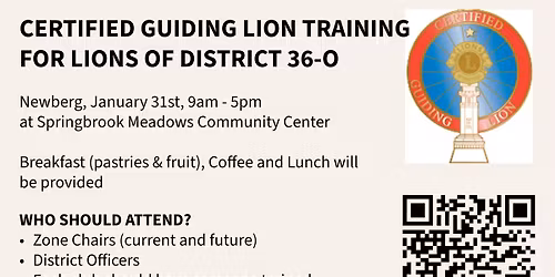 District 36-O Certified Guiding Lion Training