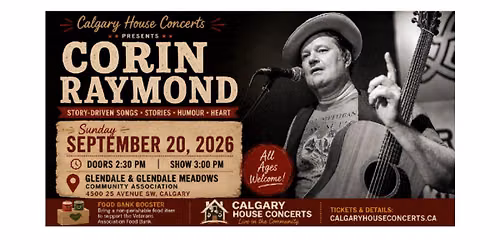 Corin Raymond Live Sunday September 20th 3PM