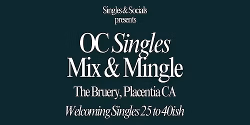 OC\u2019s Friday Night Singles Mix & Mingle
