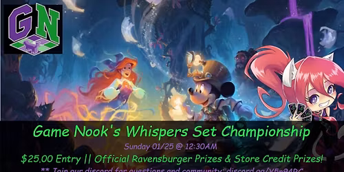 Game Nook's Lorcana Whispers Set Championship