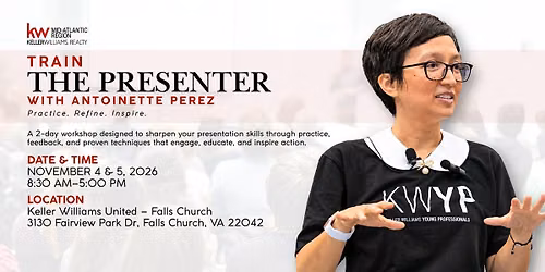 Train the Presenter Workshop with Antoinette Perez