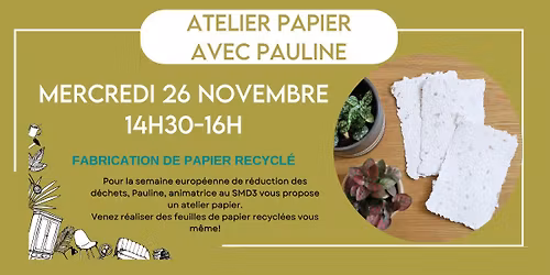 Atelier papier avec Pauline 