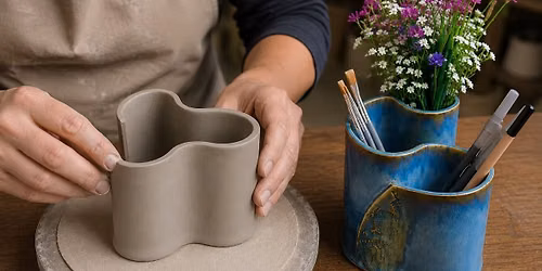 Ribbon Vase Pottery Workshop
