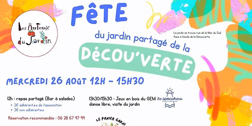 F\u00eate du jardin partag\u00e9 de la D\u00e9cou'verte