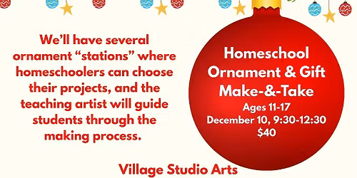 Homeschool Holiday Workshop