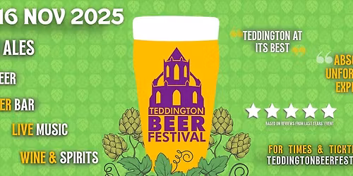Teddington Beer Festival 2025 \ud83c\udf7b