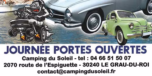 12\u00e8me Auto R\u00e9tro du Soleil - Camping du Soleil - 26 & 27 Sept. 2026 - Le Grau du Roi - Amer. Fada