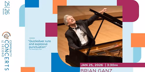 Brian Ganz, piano - 1\/25\/2026