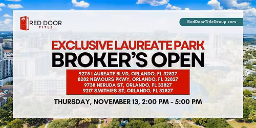 Exclusive Laureate Park Broker's Open