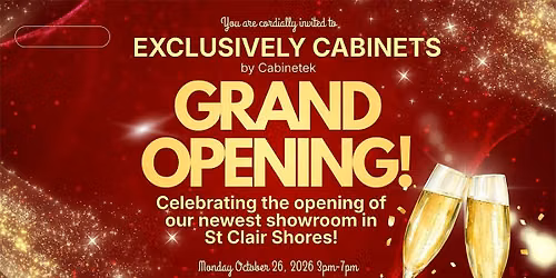 Exclusively Cabinets St Clair Shores GRAND OPENING CELEBRATION