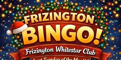 Prize Bingo - proceeds go to Frizington Christmas Lights