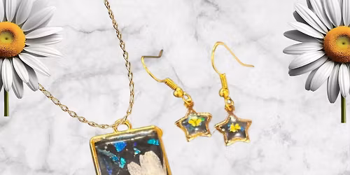 Botanical Floral Art in Resin Jewellery