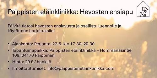 Hevosen ensiapu