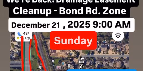 Laguna Creek Drainage Zone (replay) North of Bond