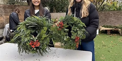 FESTIVE & FUN OUTDOOR HOLIDAY WREATH MAKING WORKSHOP IN SAN FRANCISCO\/NOPA