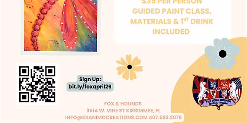 April Fox & Hound Paint & Sip