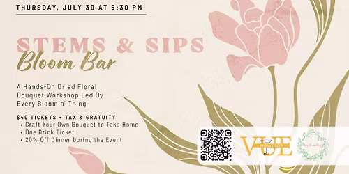 Stems & Sips | Bloom Bar
