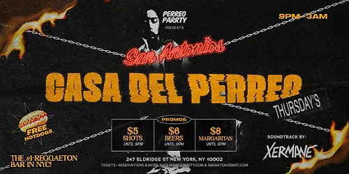 #1 Reggaeton Bar New York City - Thursdays San Antonios Casa del Perreo