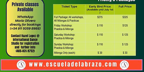OKC ARGENTINE TANGO WORKSHOP WITH MARIA OLIVERA!
