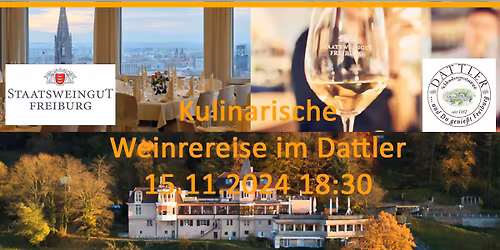 Kulinarische Weinreise mit dem Staatsweingut Freiburg