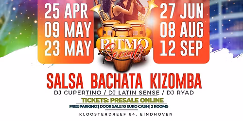 Ritmo Social in Eindhoven! SALSA BACHATA KIZOMBA