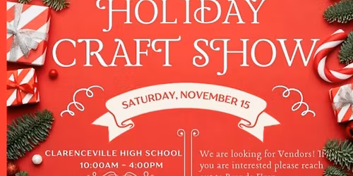Clarenceville\u2019s Annual Christmas Craft Show 