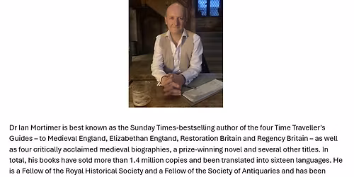 Lecture by Dr Ian Mortimer (For the DA Buildings Section)