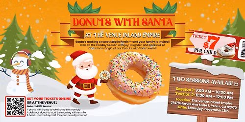 \ud83c\udf85 Donuts with Santa at The Venue Inland Empire