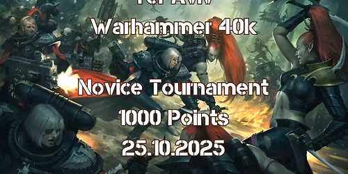 Warhammer 40.000 Novice event!