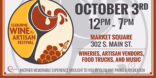 Cleburne Wine & Artisan Festival 2026