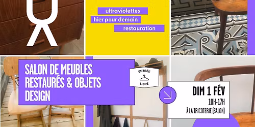 Salon de meubles restaur\u00e9s et objets design