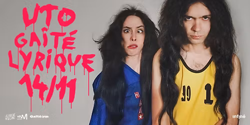 UTO \u2022 La Ga\u00eet\u00e9 Lyrique, Paris \u2022 Vendredi 14 Novembre 2025