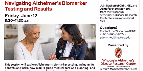 Healthy Living with Cognitive Impairment: Navigating Alzheimer\u2019s Biomarker Testing and Results