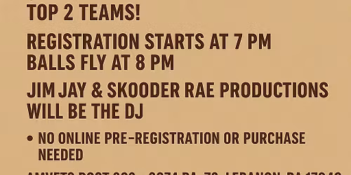 Beer Pong at the Amvets Post 293