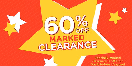 SUMMER CLEARANCE: Get 60% OFF on clearance
