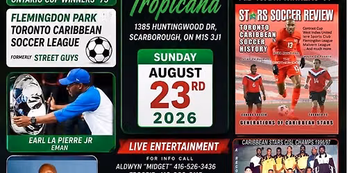 Stars Soccer Review Presents: Book Launch on Toronto Caribbean Soccer History